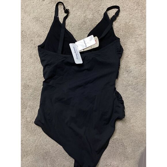 New. Tommy Bahama black tummy control swimsuit. Normally $149. Size 4 - Picture 7 of 10